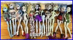 37 Mattel Monster High Lot Dolls + Clothes Shoes & Accessories