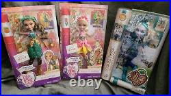 3 Ever After High Doll lot, NIB NBO Mattel (Faybelle, Nina Thumbelina, Jillian)