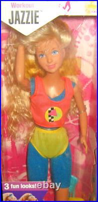 3 Teen Looks Jazzie Dolls -Workout-Swim Suit Cheerleader -NIP 1988 Mattel