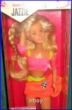 3 Teen Looks Jazzie Dolls -Workout-Swim Suit Cheerleader -NIP 1988 Mattel