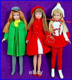 3 Vintage SL SKIPPER LOT Barbie Clothing Flower Town Days Fun Dreamtime Accs BIN