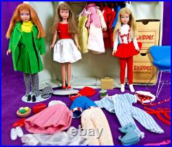 3 Vintage SL SKIPPER LOT Barbie Clothing Flower Town Days Fun Dreamtime Accs BIN