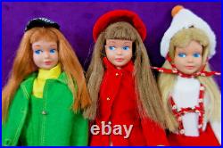 3 Vintage SL SKIPPER LOT Barbie Clothing Flower Town Days Fun Dreamtime Accs BIN