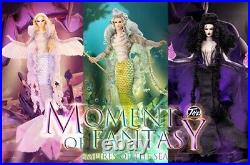 3 dolls Moments Of Fantasy Poseidon ADONIS Siren Gina Kraken Merman Doll Mermaid
