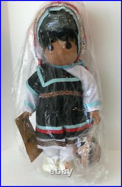 4 Native American Doll by Precious Moments Hopi Zuni Yakima Seminole Signed NOS