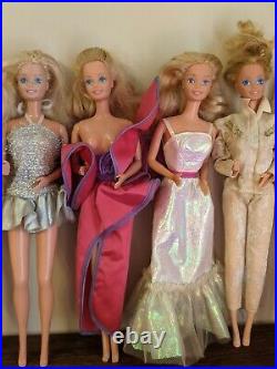 80s Superstar Era Barbie Ken 10 doll lot Dream Date PJ, Dream Glow + more dolls