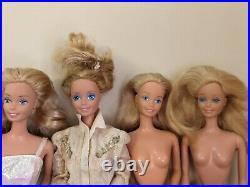 80s Superstar Era Barbie Ken 10 doll lot Dream Date PJ, Dream Glow + more dolls