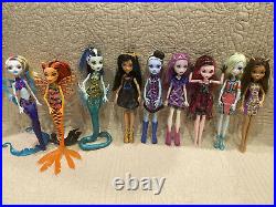 9 doll lot EXC Scarrier Reef Garden Ghouls Toralei Frankie Ari Cleo Abbey Shoes