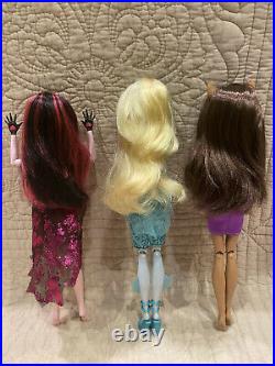 9 doll lot EXC Scarrier Reef Garden Ghouls Toralei Frankie Ari Cleo Abbey Shoes