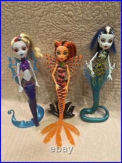 9 doll lot EXC Scarrier Reef Garden Ghouls Toralei Frankie Ari Cleo Abbey Shoes