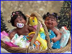 AA Reborn Realistic Baby Doll TWINS Giftset AS IS