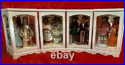 AG Kish 108 Girls of Many Lands, Doll Lot With Display Cabinets, Books, Stands