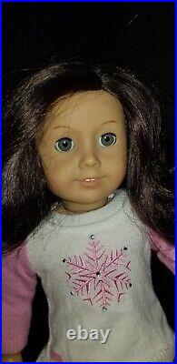 AMERICAN GIRL DOLL Ruthie Smithens Retired Brown HAIR BLUE EYES +CLOTHES LOT