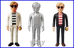 ANDY WARHOL VCD Vinyl Collectible Dolls by MEDICOM Set of 3 MINT IN PACKAGE New