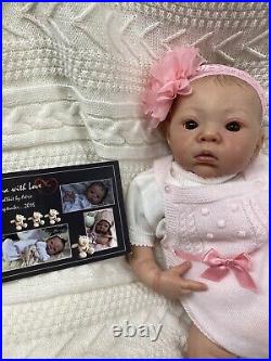 Akina Reborn Baby Doll By Adria Stoete, COA, Mint