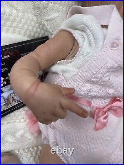 Akina Reborn Baby Doll By Adria Stoete, COA, Mint