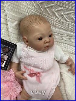 Akina Reborn Baby Doll By Adria Stoete, COA, Mint