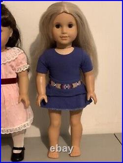 American Girl 18 Doll Lot of 3 Rebecca Samantha Julie + Clothes & Shoes