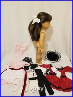 American Girl Beforever Samantha doll, +outfits holiday dress coat nightgown lot