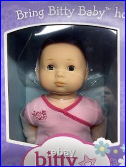 American Girl Bitty Baby Doll Gift Set Retired Light Brown Hair/brown Eyes Nib