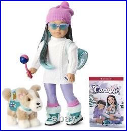 American Girl Doll CORINNE TANN Girl of the Year 2022 + Accessories + Dog NIB