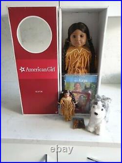 American Girl Doll Kaya+ Book Boxed + Kaya's Accessories All Mint Condition
