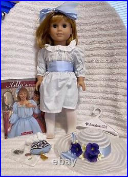 American Girl Doll Nellie In Box No Shoes Mint Extras Pleasant Company