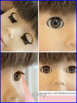 American Girl Doll Samantha Pleasant Company, RARE DREAMER Eyes! Tan Body, READ