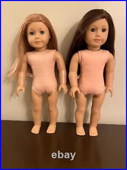 American Girl Doll TRULY ME #33 & #55 Brown Hair Hazel Eyes with AG OUTFITS LOT