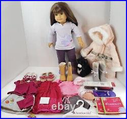 American Girl Doll Truly Me Brunette with Clothing Outfits, Cat, & Accessory Lot
