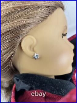 American Girl Dolls 2007 + Accessories Earrings Brush Carry Tote Hat LOOK