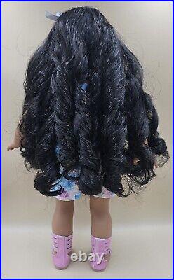 American Girl Just Like You Truly Me 108 Doll Brown Eyes Curly Brown Hair EUC