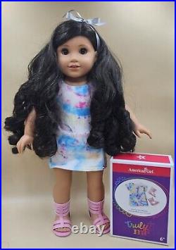 American Girl Just Like You Truly Me 108 Doll Brown Eyes Curly Brown Hair EUC