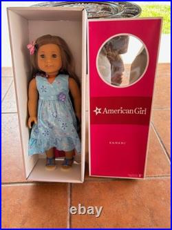 American Girl KANANI doll w Book Box Necklace Hair Flower Meet outfit