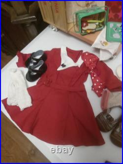 American Girl Kit Kittredge Lot, Scooter, Bed, 5 Dresses, Pjs, Coat, camera + More