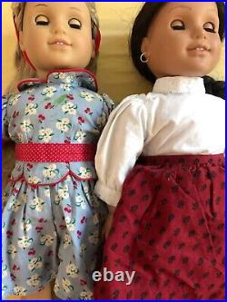 American Girl Pleasant Co Doll Lot Julie & Josefina with Outfits & Bicycle