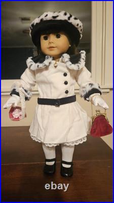 American Girl Samantha Beforever Meet Outfit Accessories Necklace Fancy Coat