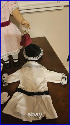 American Girl Samantha Beforever Meet Outfit Accessories Necklace Fancy Coat