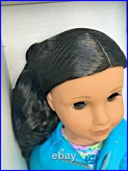 American Girl Truly Me 82 CURLY DRK-BRN Hair BRN Eyes MED Skin 18 Doll+Book NIB