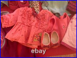 American Girl Twin Bitty Baby Doll Lot Clothing Shoes Hat Accessories Diaper Bag