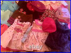 American Girl Twin Bitty Baby Doll Lot Clothing Shoes Hat Accessories Diaper Bag