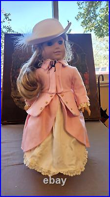 American girl collection elizabeth in box riding outfit summer dress earrings re