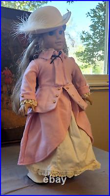 American girl collection elizabeth in box riding outfit summer dress earrings re