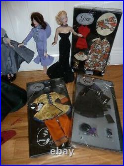 Ashton Drake Mel Odom's GENE Doll Lot Of 7 Dolls Plus Case, Xtra Outfits & Stand