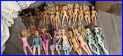 BARBIE Dolls LARGE LOT 21 Dolls Some Barbie Monster High And Disney