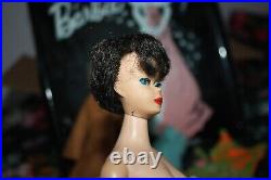 Barbie 1958 Early Bubblecut Midge Clothes Case accessories brunette tagged dres