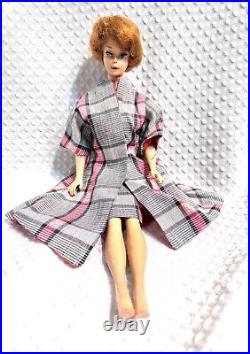 Barbie & Allan Lot Vtg 1961 Bubble Cut Titian Red Hair Wigs Case Clothes