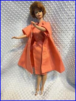 Barbie & Allan Lot Vtg 1961 Bubble Cut Titian Red Hair Wigs Case Clothes