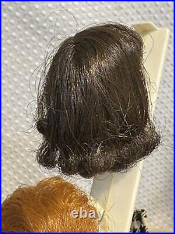 Barbie & Allan Lot Vtg 1961 Bubble Cut Titian Red Hair Wigs Case Clothes