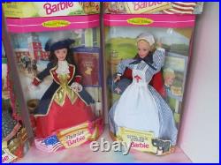 Barbie American Stories Collection Nurse-Pioneer-Patriot-Indian Lot of 6 NRFB Barbie American Stories Collection Nurse-Pioneer-Patriot-Indian Lot of 6 NRFB